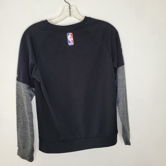 Adidas Minnesota Timberwolves Long Sleeve Tee Technical Black NBA Kids Medium - Picture 2 of 11